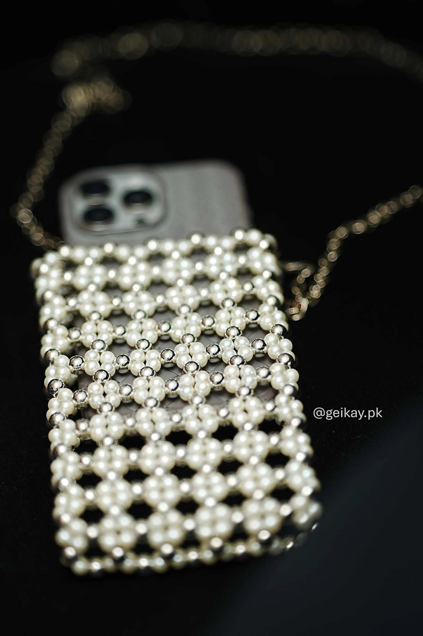 Pearl&Silver Phone Case